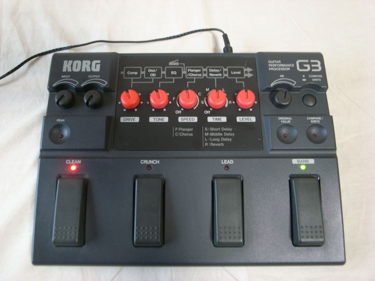 G3 Guitar Performance processor vintage Rare red knobs 90s Multi