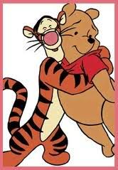 tigger and poo bear hug Pictures, Images and Photos