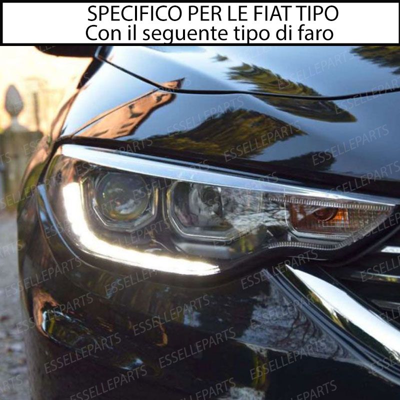 CONVERSIONE FARI FULL LED FIAT TIPO S DESIGN 6000K LED CANBUS ALTA