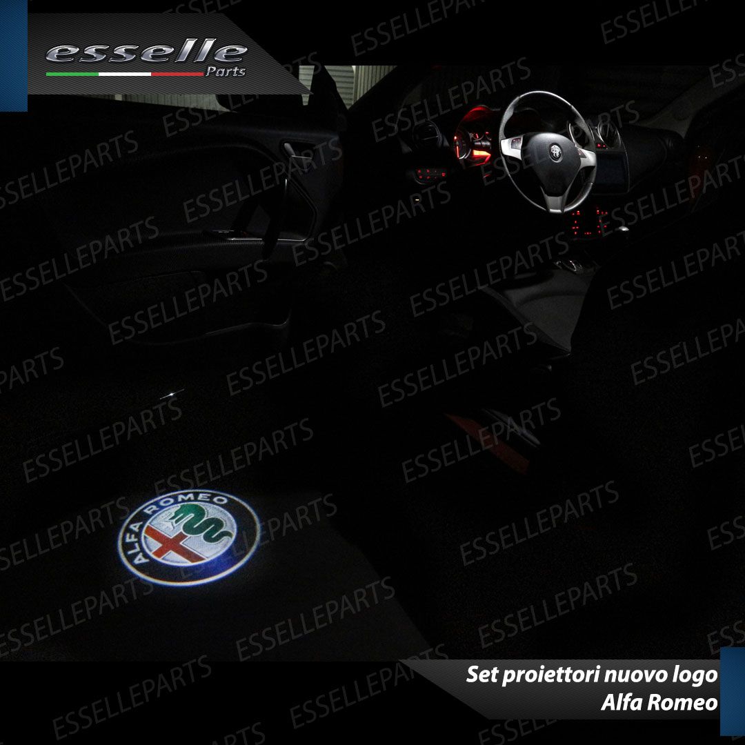 Proiettori Logo Luci Led Alfa Giulia Porte Sottoporta New Logo Alfa