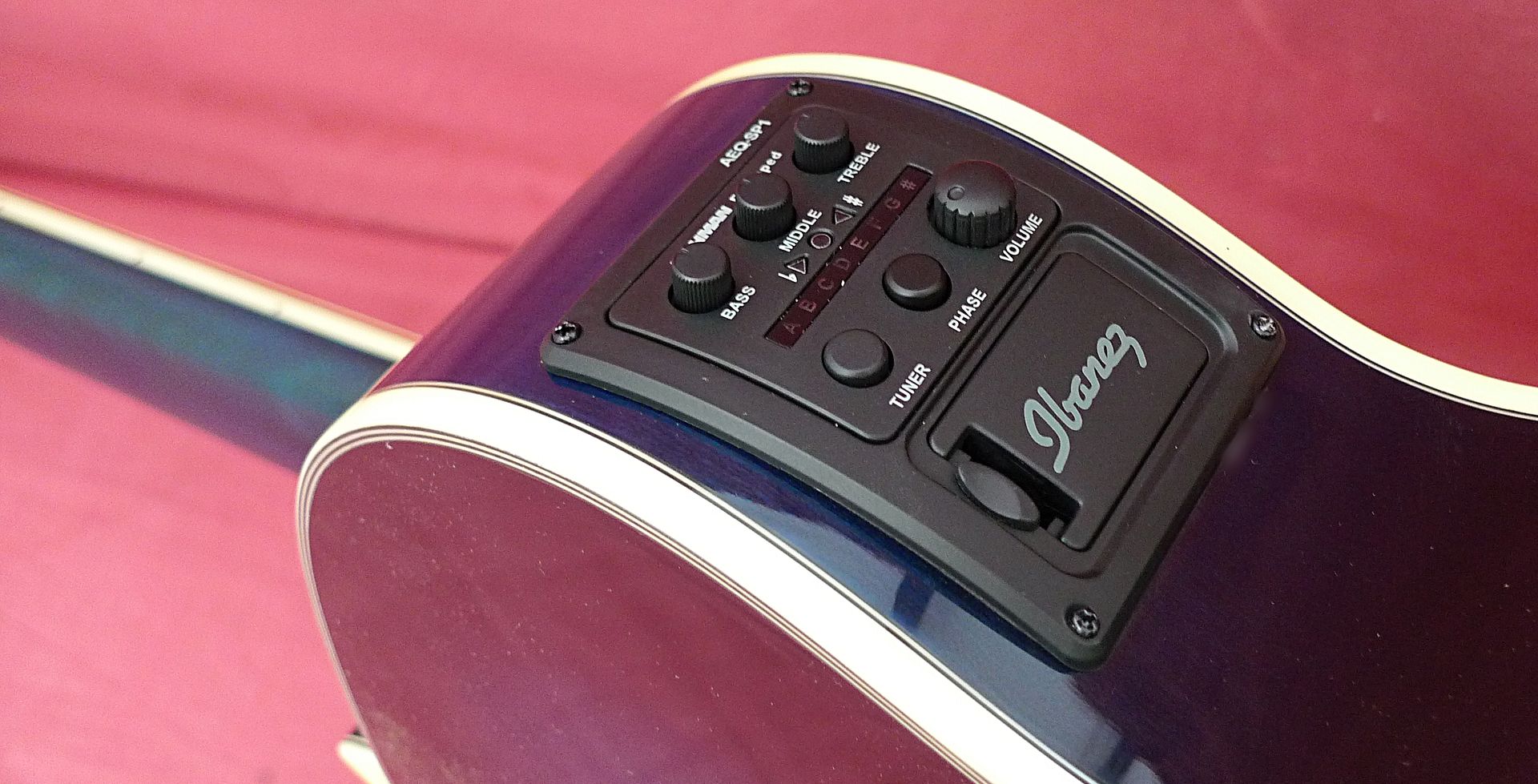 IBANEZ AEQSP1 , PREAMP with FISHMAN SONICORE transducer pickup