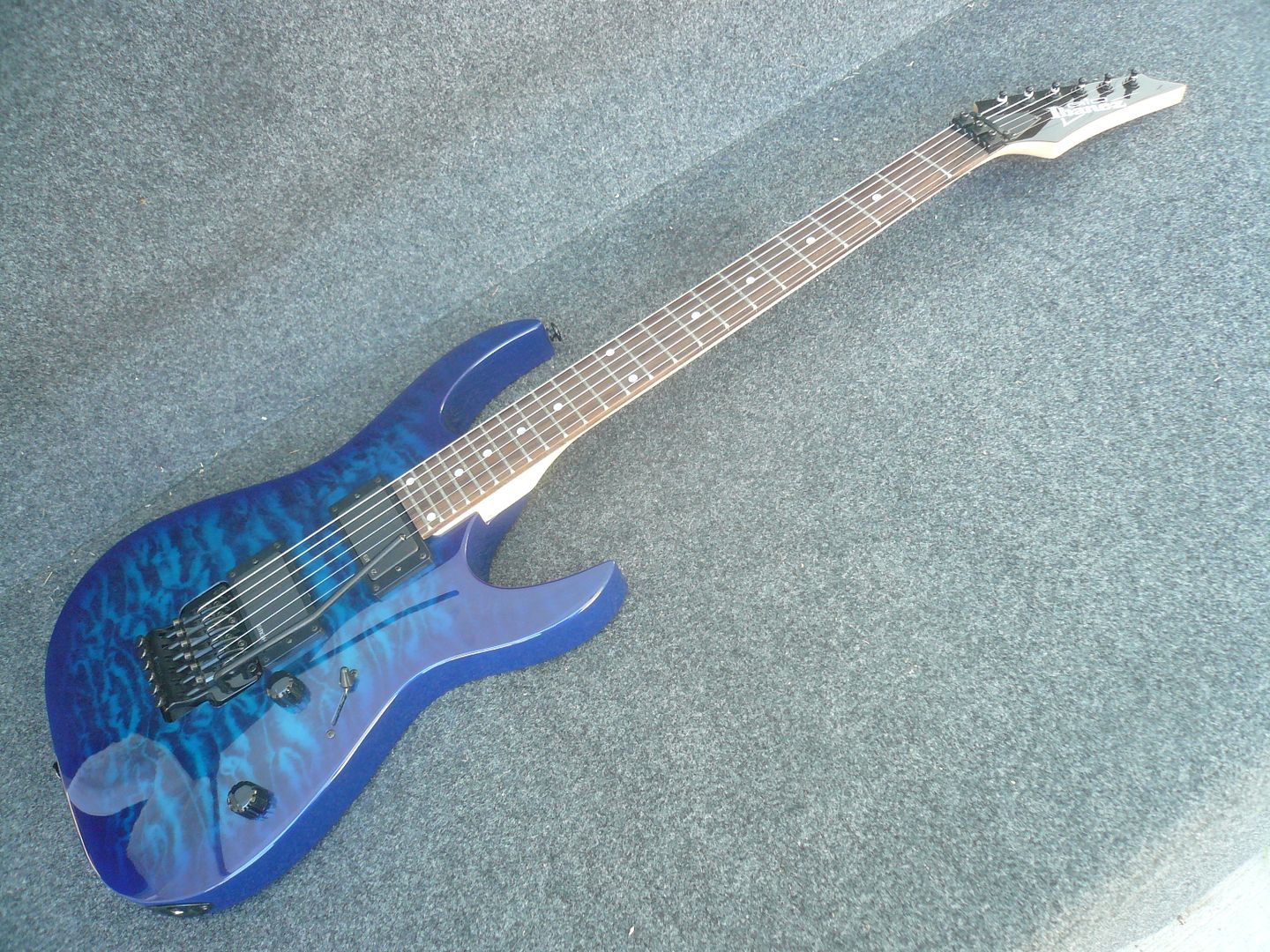 IBANEZ GRGA42TQATBB ELECTRIC SOLID BODY GUITAR EMG PICKUPS Edge III