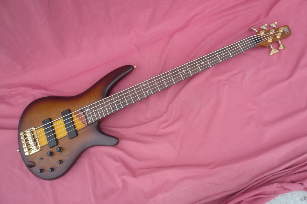 IBANEZ SR755BSF 5 STRING BASS GUITAR Lightweight super slim PRO