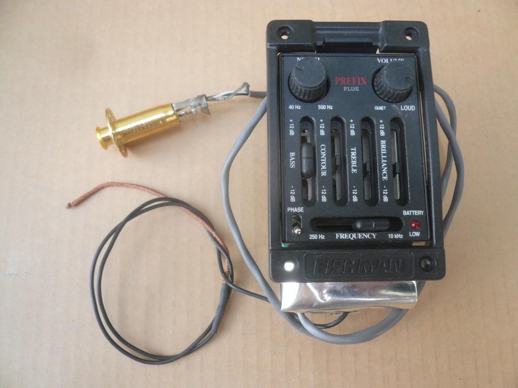 Ibanez FISHMAN PREFIX PLUS PREAMP ACTIVE EQ , SONICORE TRANSDUCER, END