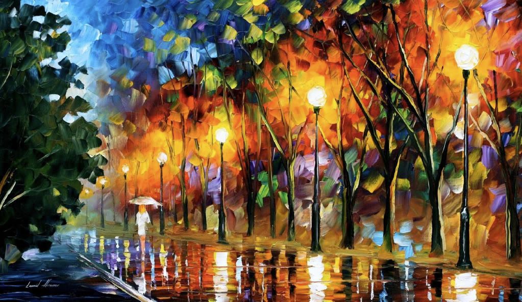 White Mood - Original Oil On Canvas by Leonid Afremov Pictures, Images and Photos
