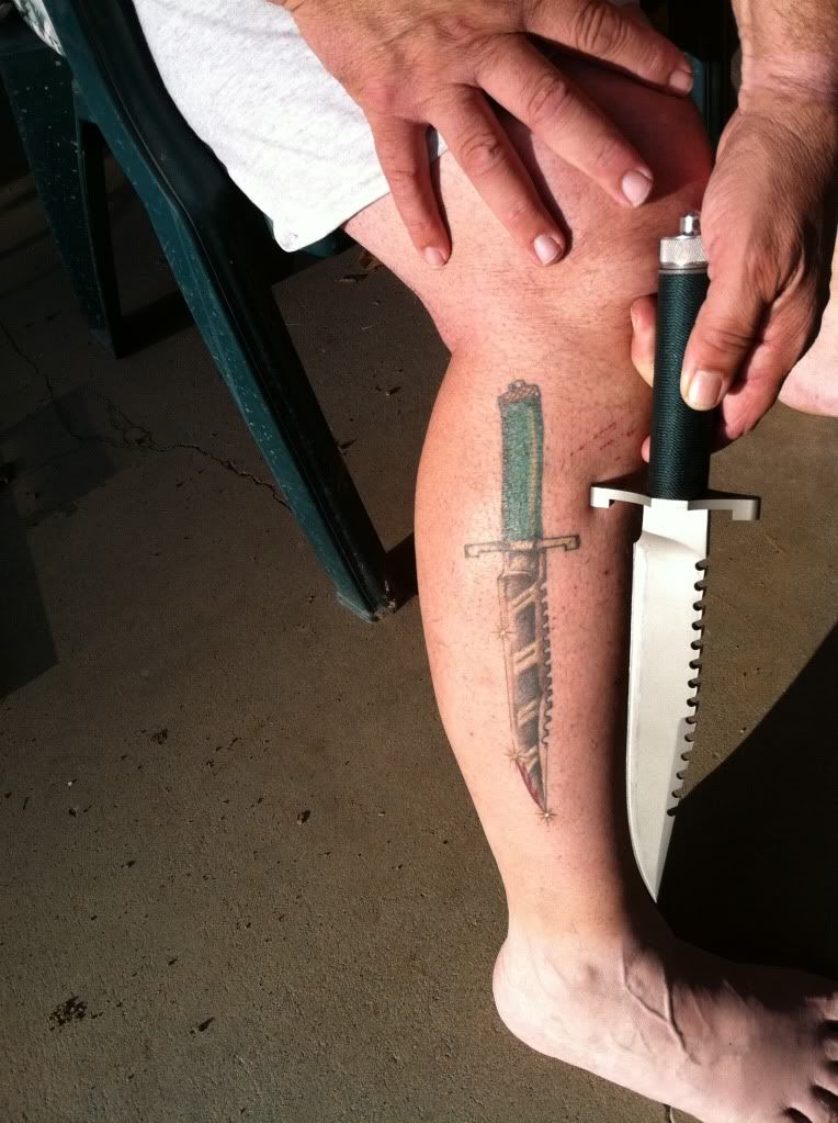 knife tattoos, anyone else