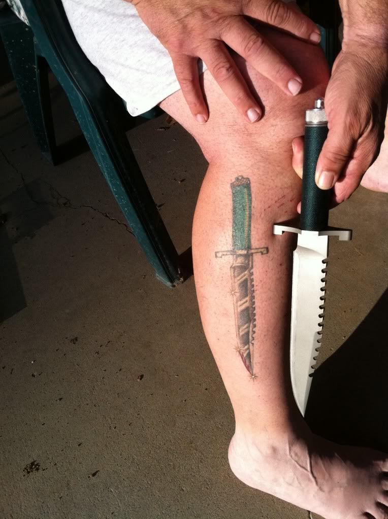 knife tattoo. knife tattoos, anyone else