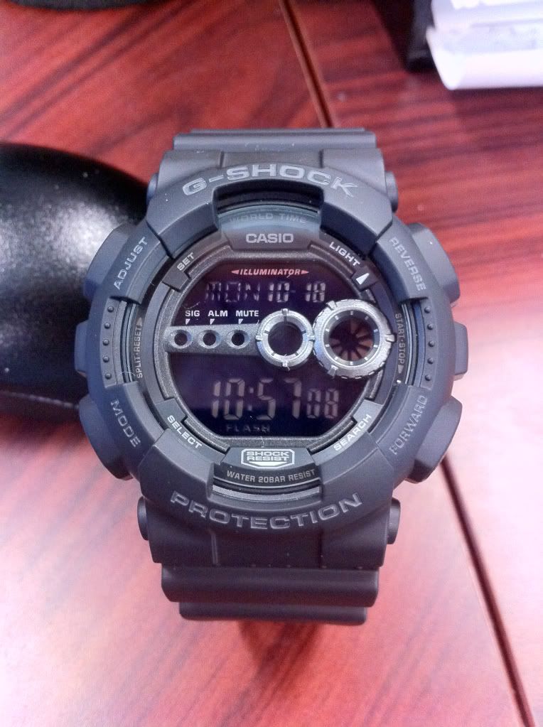 G-Shock GW-6900 & GD-100-1B (Negative Display) US only