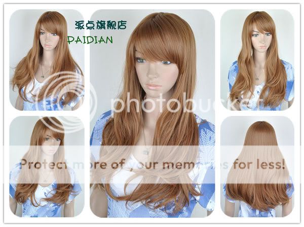 New Girl Long Wavy Curly Everyday Cosplay Full Party Wigs Hair With 