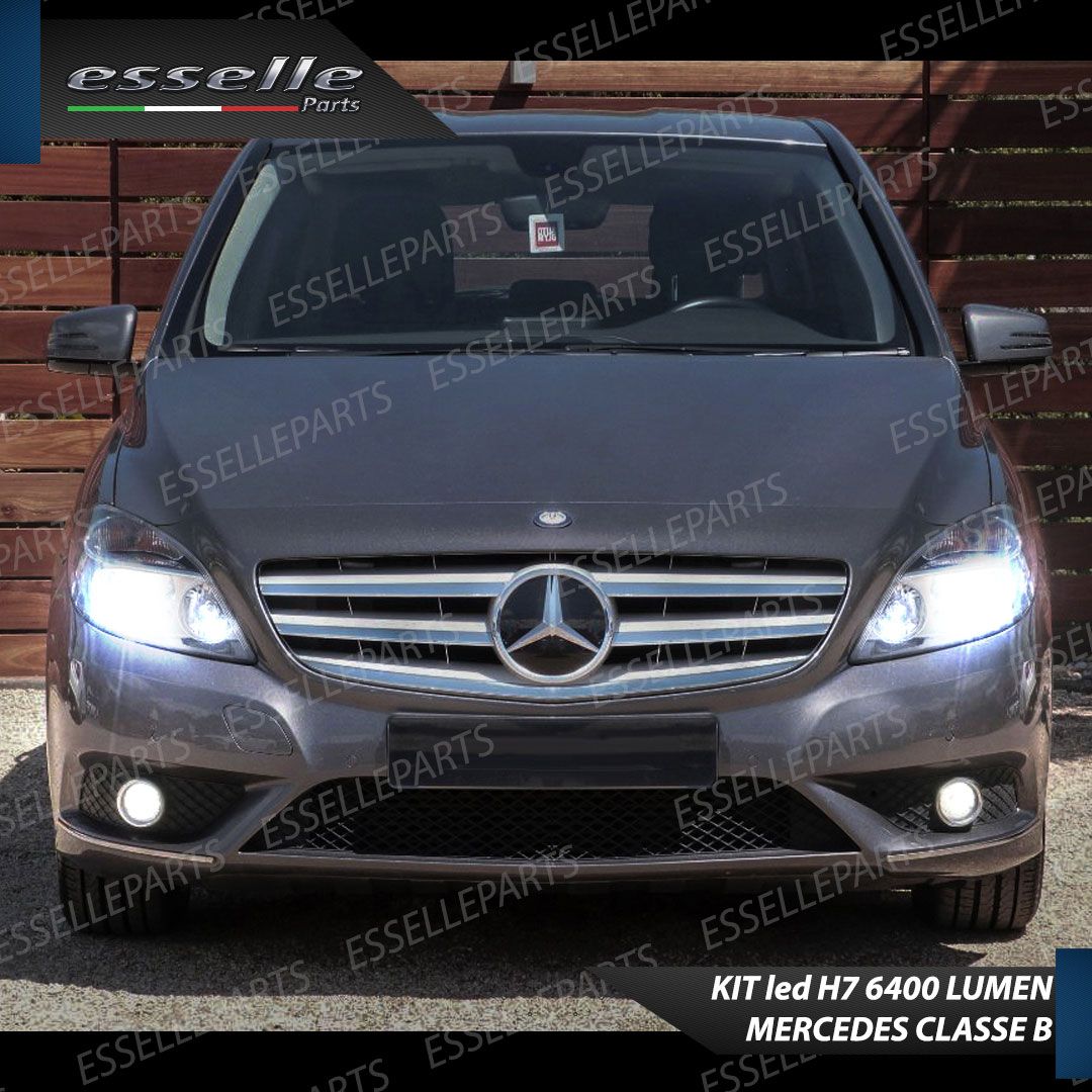 CONVERSIONE FARI FULL LED MERCEDES CLASSE B W246 LED CANBUS XENON 6400 ...